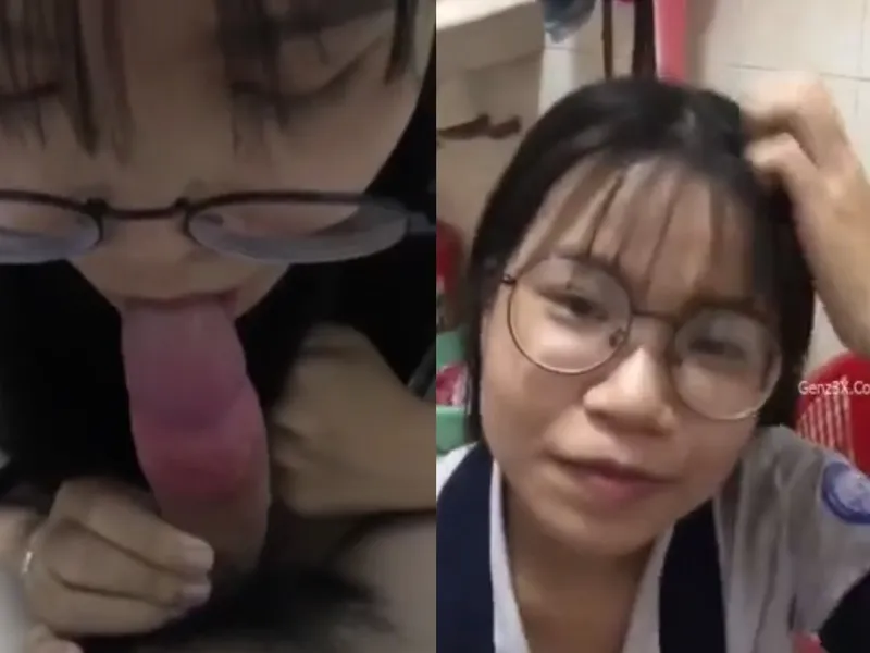 "mày mút mạnh đi tao sắp ra rồi", em xinh liếm chim cho thằng bạn thân