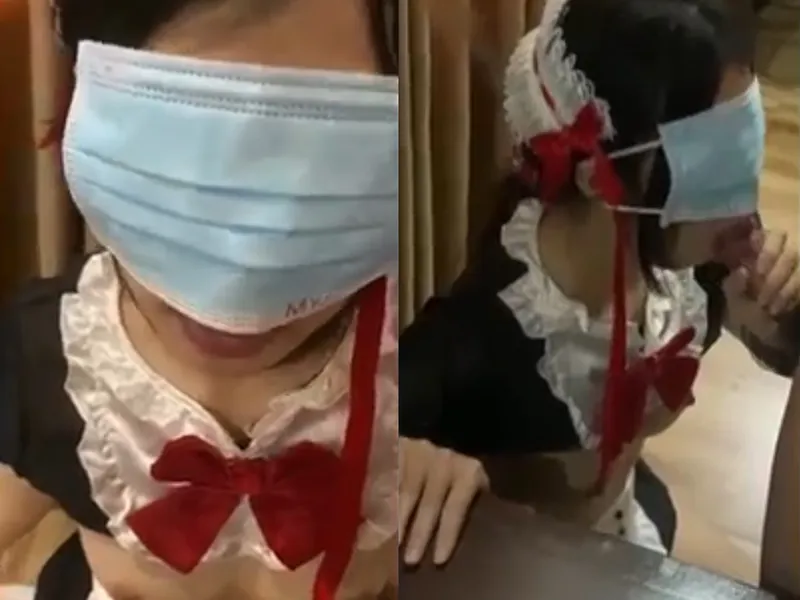 Cô bạn gái việt dâm cosplay nô lệ mút bú con buồi điêu luyện