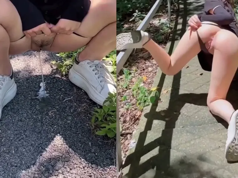 địt trộm public ngoài đường cùng tình nhân da trắng vú bự